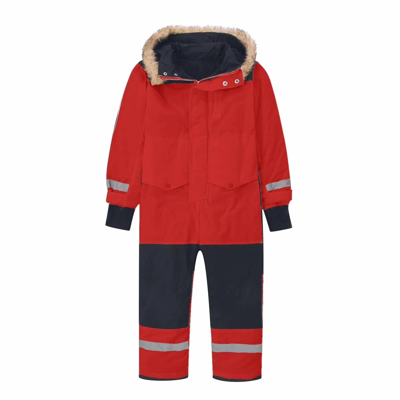 Combinaison de Ski Enfant Hiver Ensemble de Neige Imperméable Coupe Vent Veste à Capuche Pantalons Salopettes Zippé Fourrure Amovible Veste Combinaison softshell d'extérieur