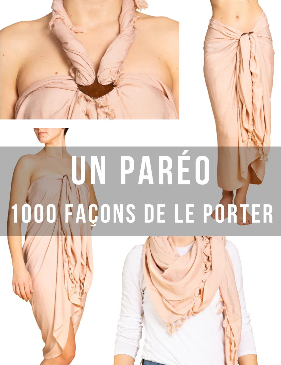PANASIAM Paréo – opaque & fluide, L & XL, femme & homme. Grand paréo serviette, beach cover-up en viscose douce – production éthique.