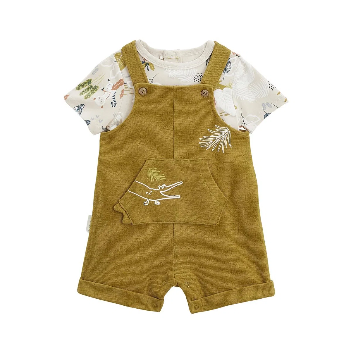 Petit Béguin - Ensemble salopette bébé et t-shirt Costa