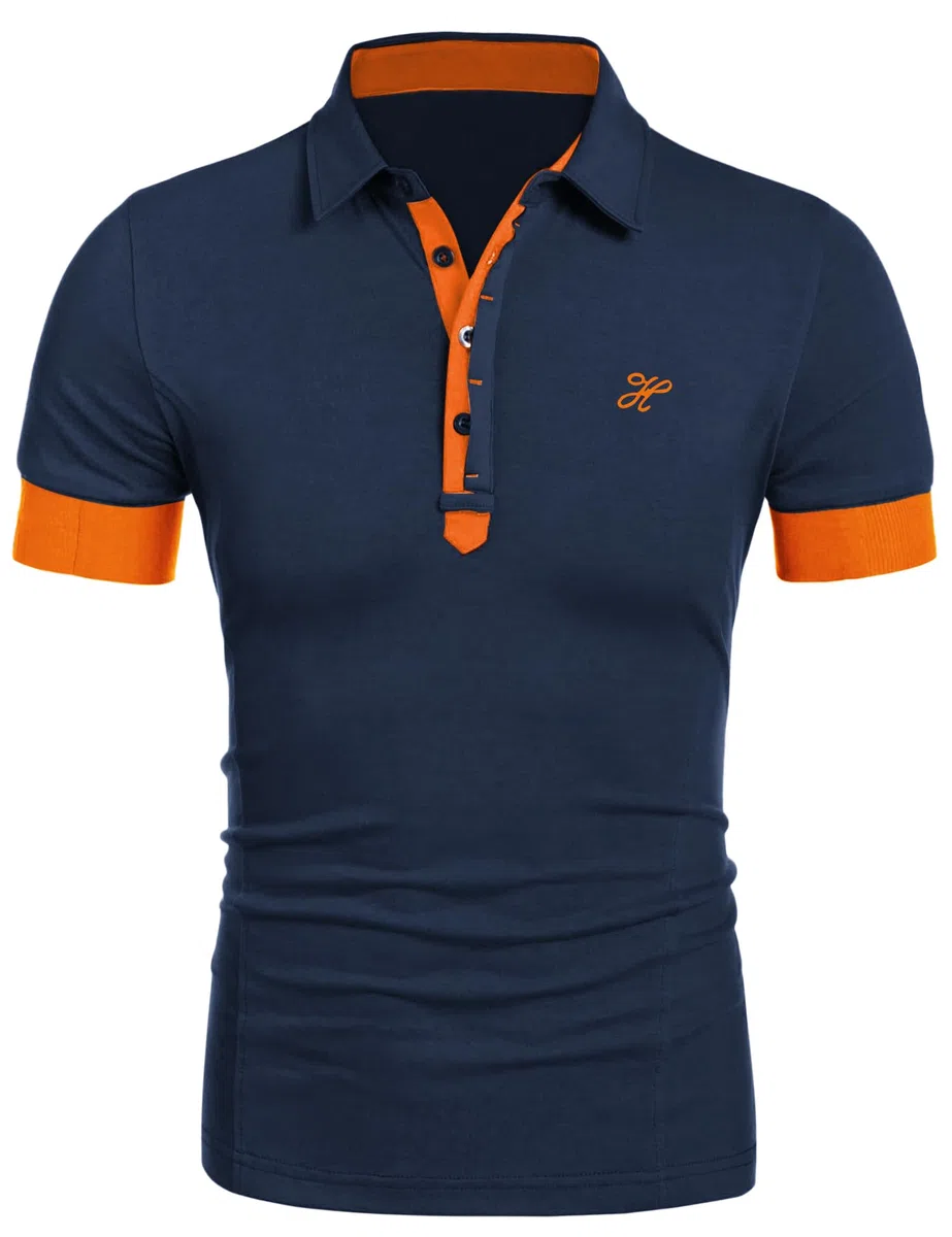 COOFANDY Polo pour Homme Manches Courtes Broderie t-Shirt Homme Polo Chemise d'été légère Polo Alpha Chemises de Golf