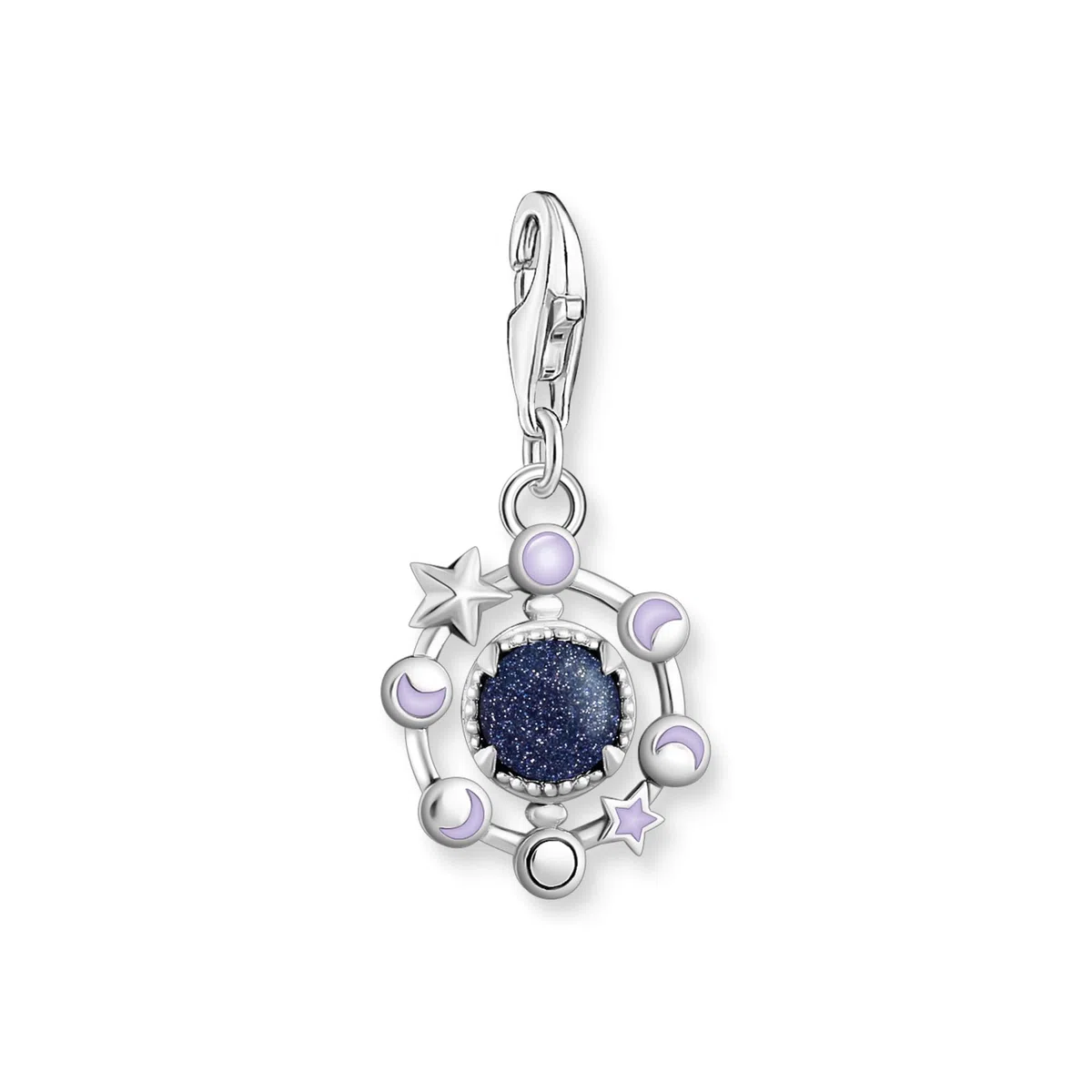 Thomas Sabo Damen Charm-Anhänger Stern & Mond Charm Club 925 Sterling Silber 1794-051-14