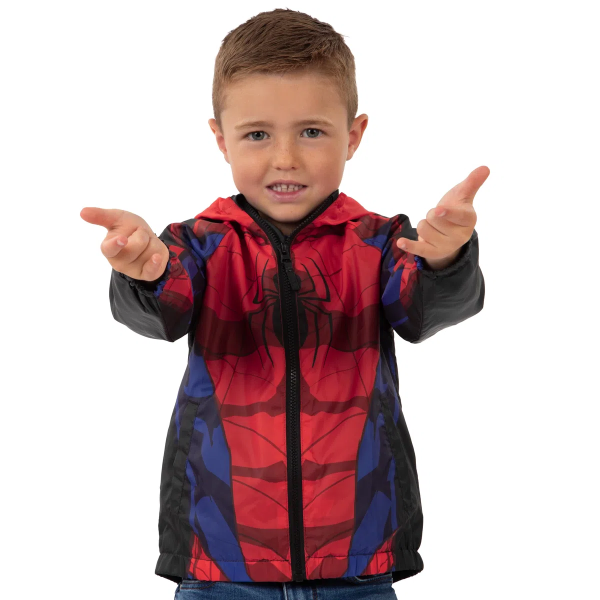 Marvel Spiderman Veste, Imperméable Enfant Super-Héros, Manteau De Pluie Garçon Spiderman, Veste Garçon Déperlante