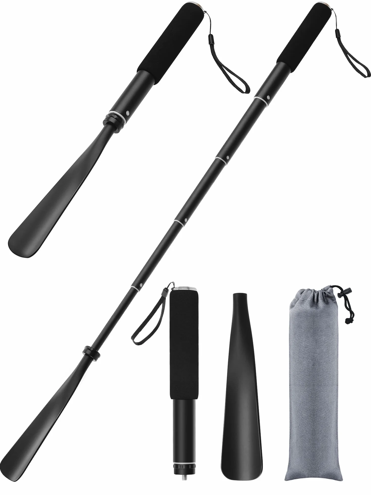 TriPro Chausse Pied Long Metal -Telescopique 38-94 Cm, Chausse-pieds en Alliage D'aluminium