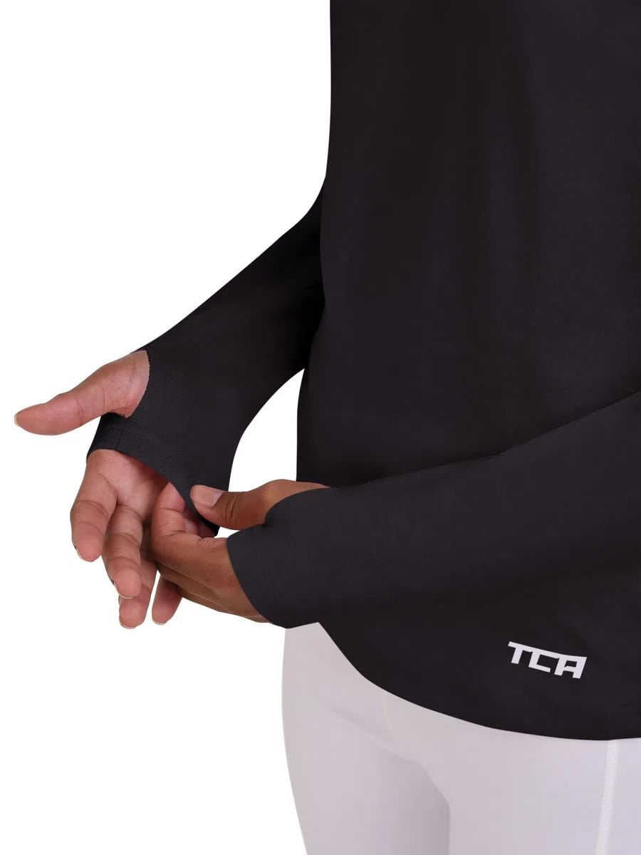 TCA Warm-Up T-Shirt de Sport et Thermique Running Tee-Shirt à Col Roulé pour Fille