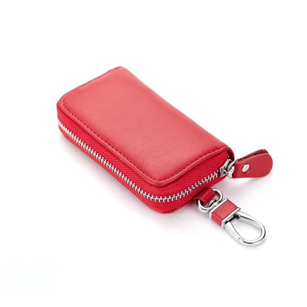 Showay Porte-clés de Voiture Unisexe (1 pièce), Rouge, 4.3 x 2.4inch, Classique