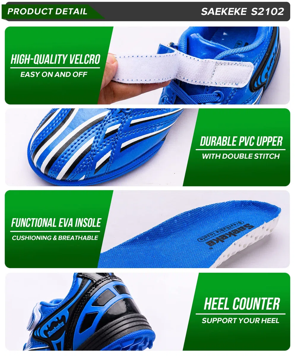 Chaussures de Football TF Garçons Filles pour Surface Synthétique, Chaussures de Course pour Jeune Enfant/Enfant Plus âgé