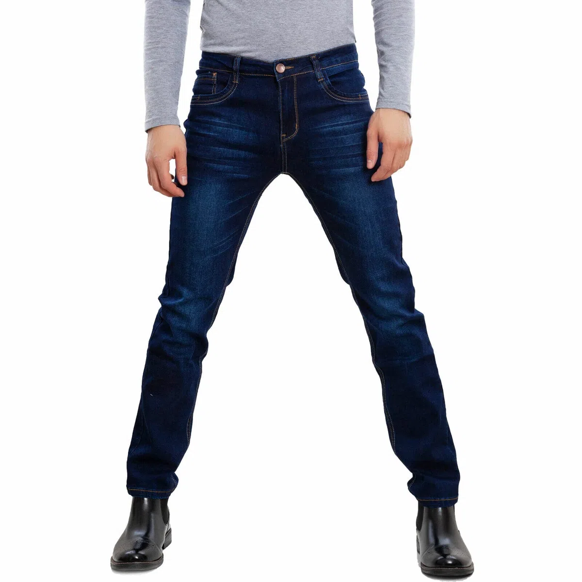 Toocool - Hommes Jean Coupe Classique, Pantalons en Coton, Jeans Taille Moyenne, Jean Homme Regular LE-2487