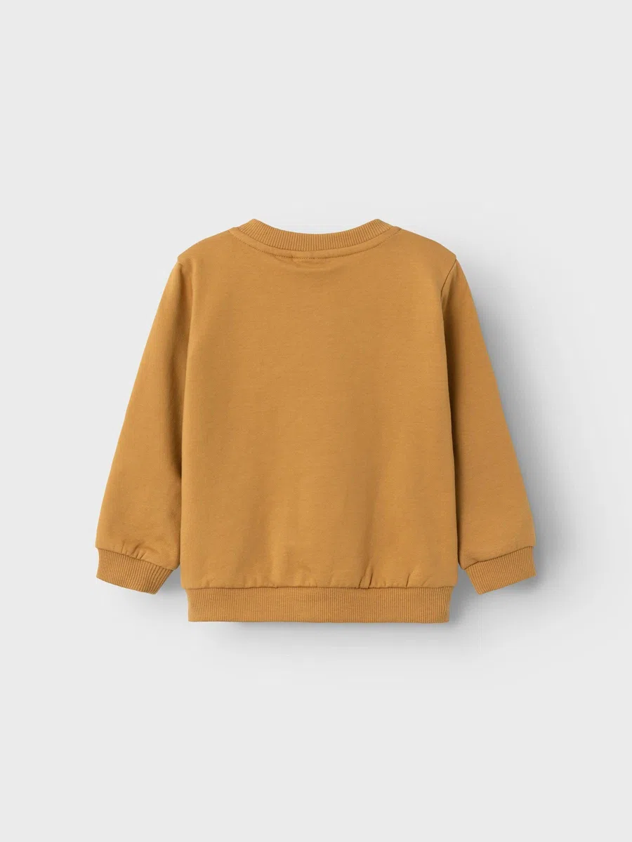 NAME IT Nbmsanus Ls Sweat Card Bru Veste de survêtement Bébé garçon