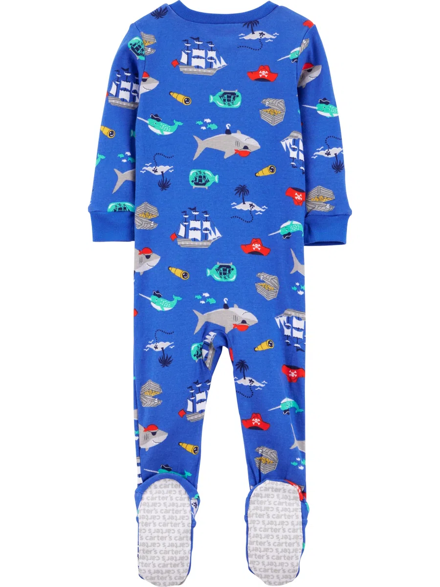 Simple Joys by Carter's 3-Pack Snug Fit Footed Cotton Pajamas Ensemble de Pijama Bébé garçon (Lot de 3)