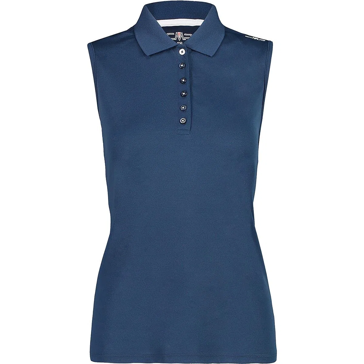 CMP Polo Senza Maniche in Tinta Unita Polo Femme