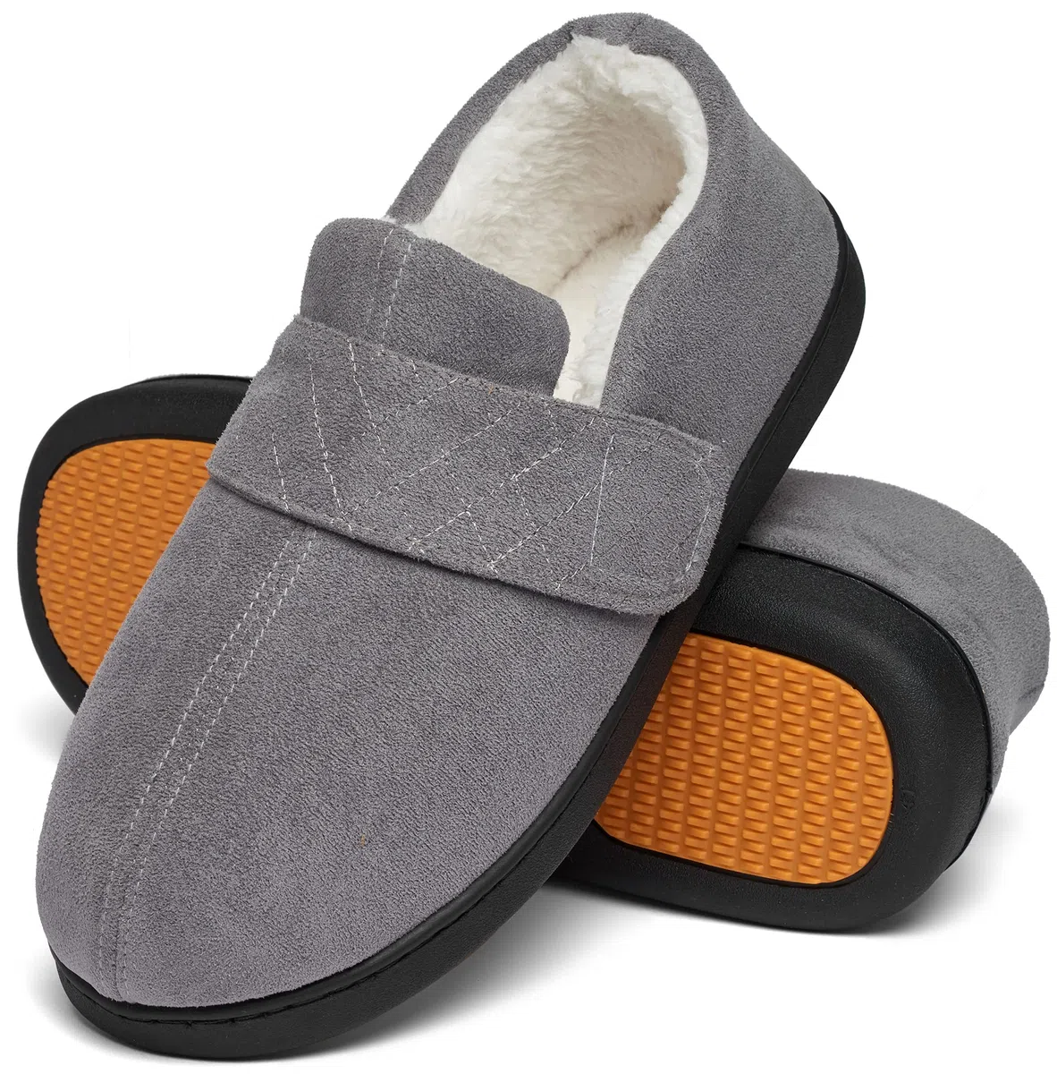 Mishansha Chausson Homme Hiver Chaude Pantoufle Mousse Mémoire GR.38-49