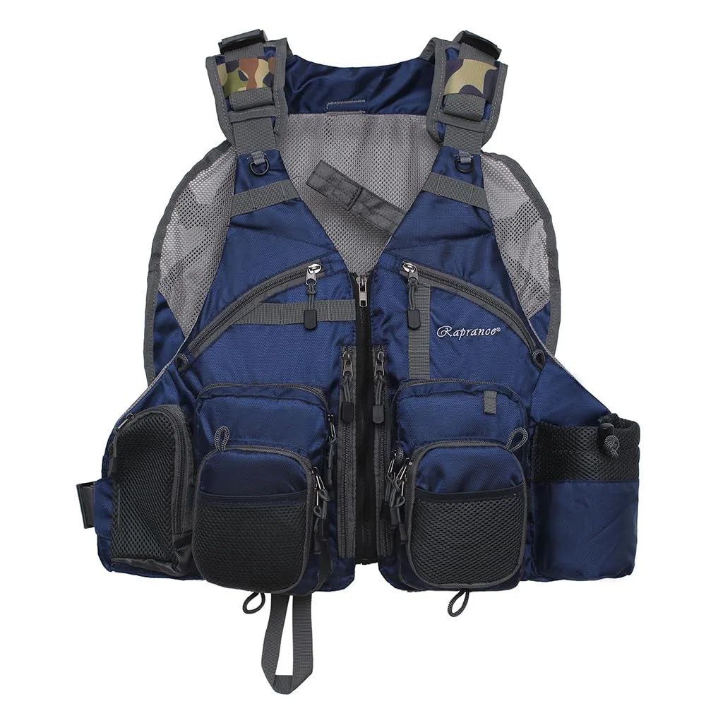 Raprance Fishing Vest for Men and Women Outdoor Activity Fly Bass Fishing Vest Backpack