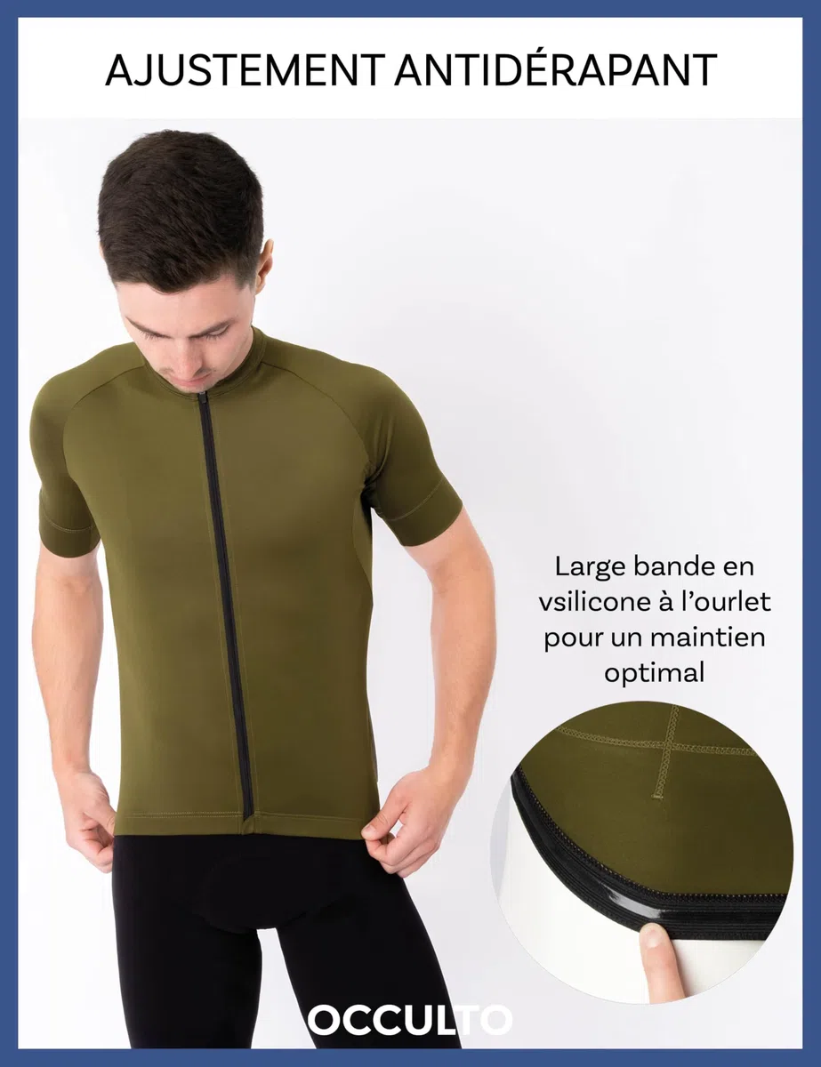Occulto Maillot Cyclisme Homme (modèle: Milano), Maillot Velo Cycliste
