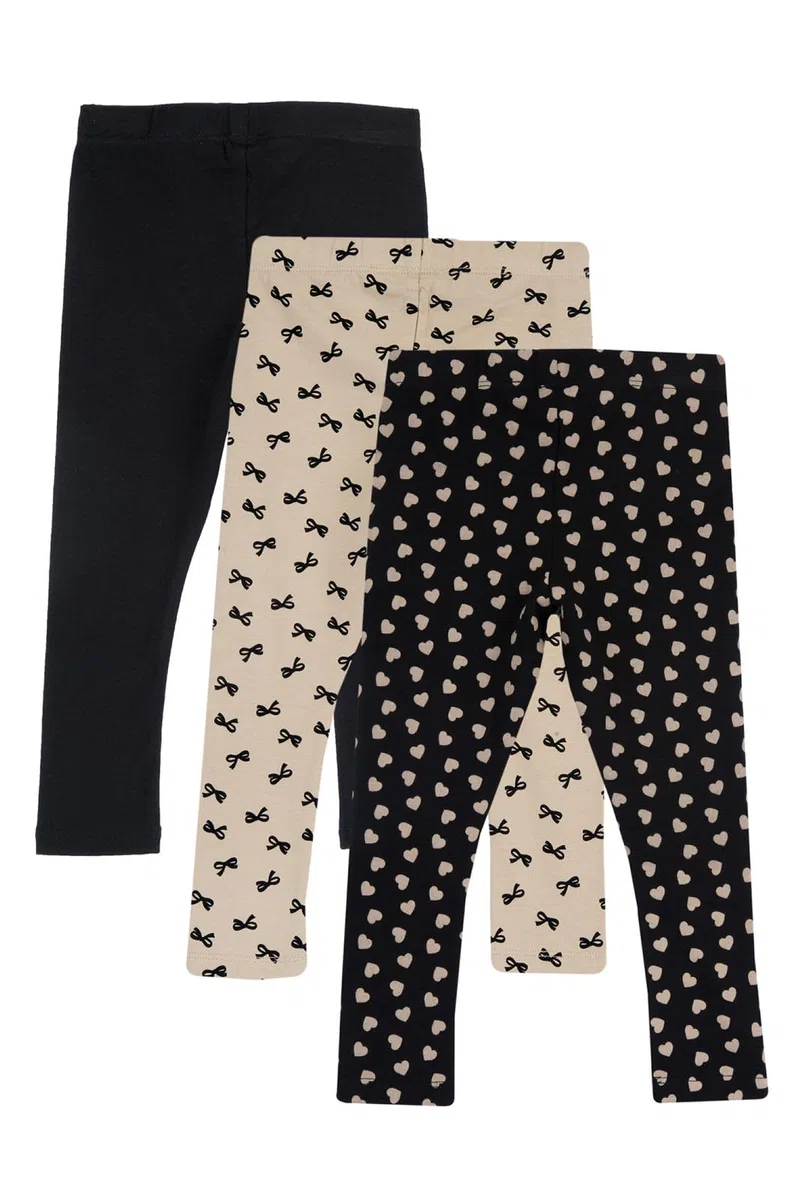Chicco, Lot de 3 Pantalons Leggings pour Filles en Pur Coton, Designed in Italy