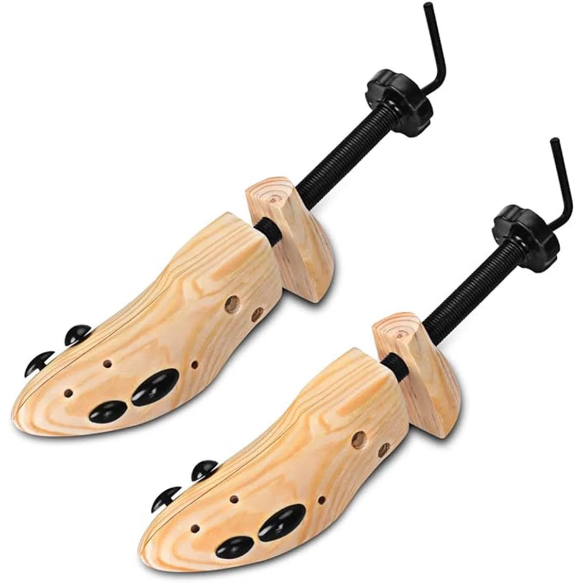 AioTio Embauchoirs à chaussures Bois Ensemble Elargisseur de Chaussures en Pin Naturel pour Hommes et Femmes