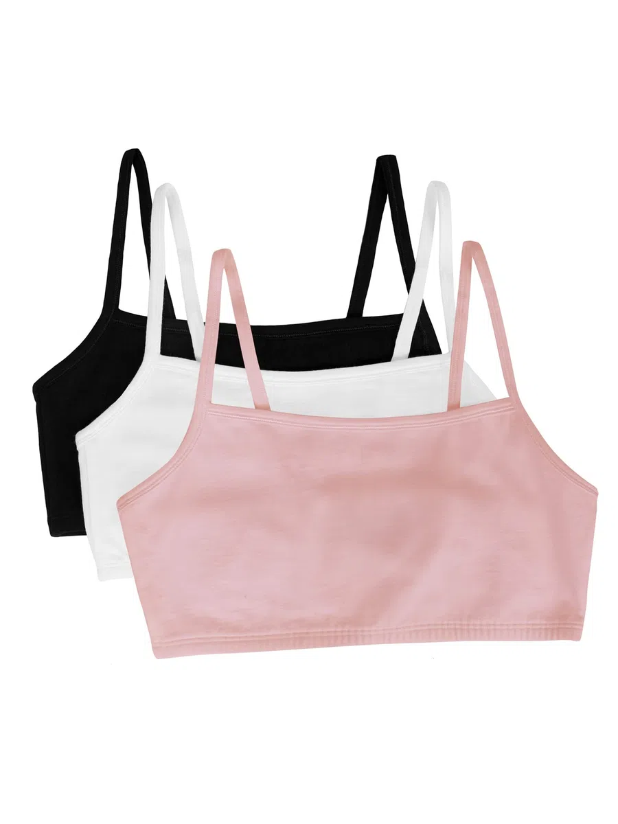 Fruit of The Loom Built-up Sports Bra 3 Pack Soutien-Gorge de Sport Femme (Lot de 3)