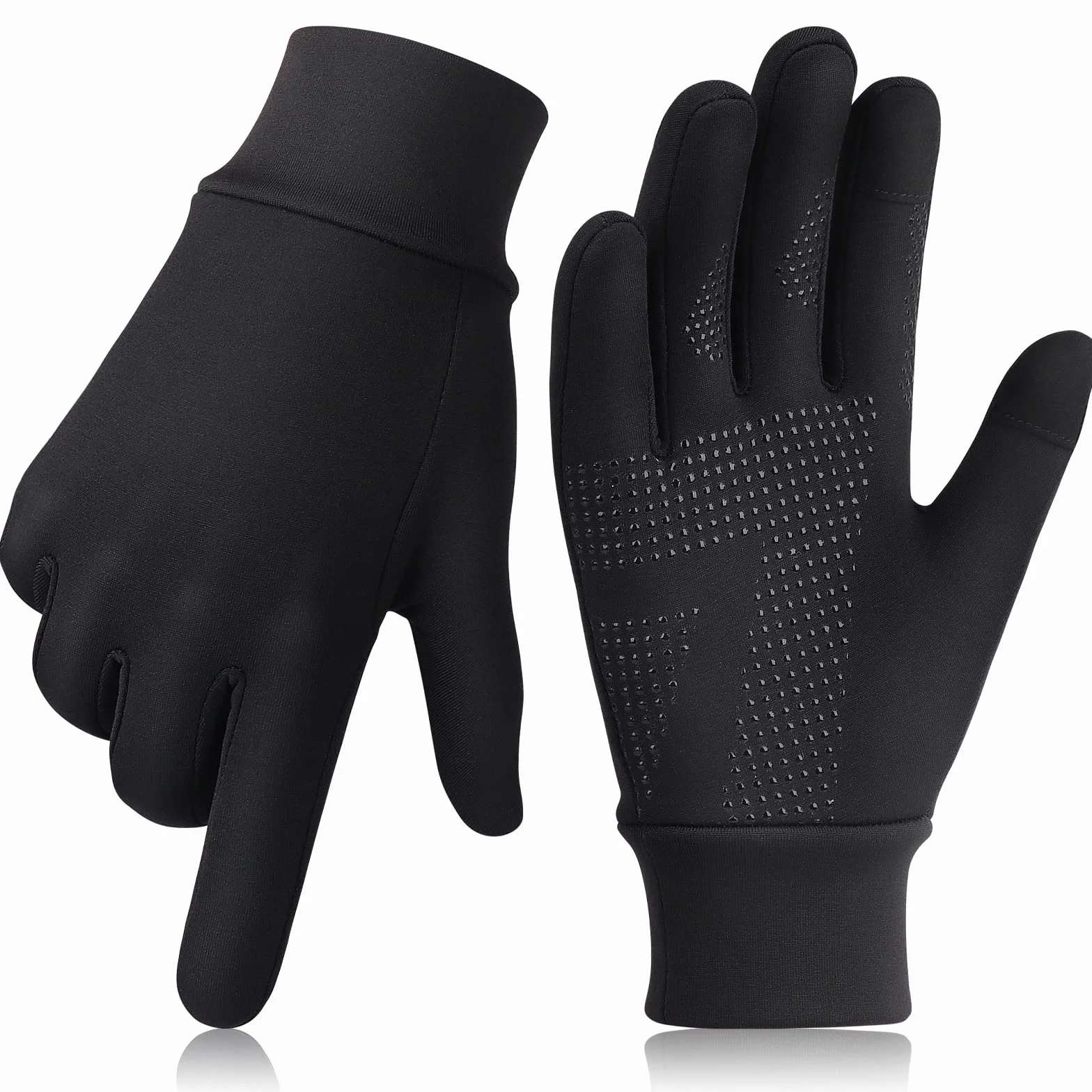 HASAGEI Gants de course en polaire pour écran tactile - Pour homme et femme - Pour l'extérieur