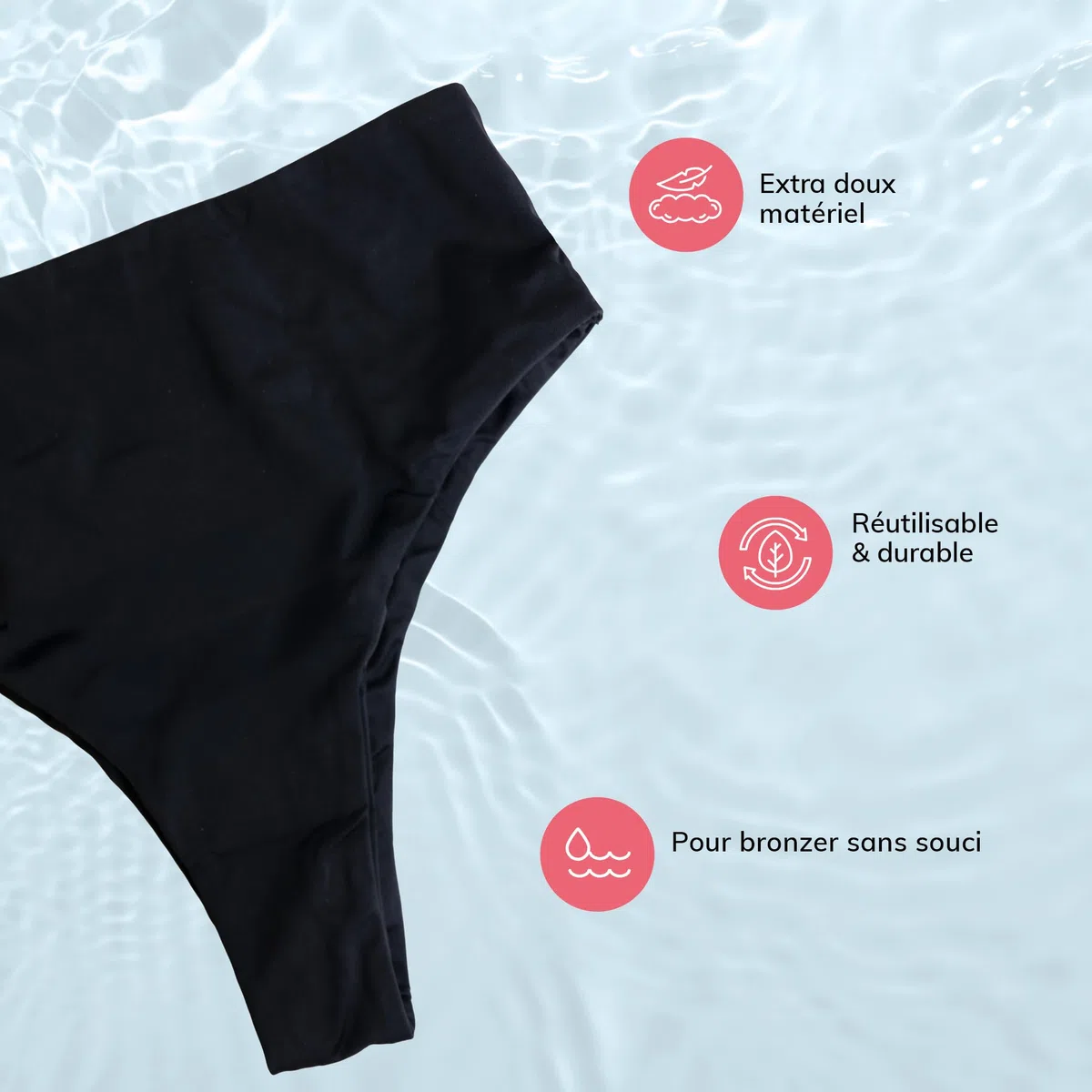 MYLILY Bikini Brésilien Femme | Échancrure Haute & Coupe Bikini Brésilien Tendance & Coupe Brésilienne | Piscine, Plage & Vacances d'Été | Oeko-TEX, Extra Doux, Haut de Gamme