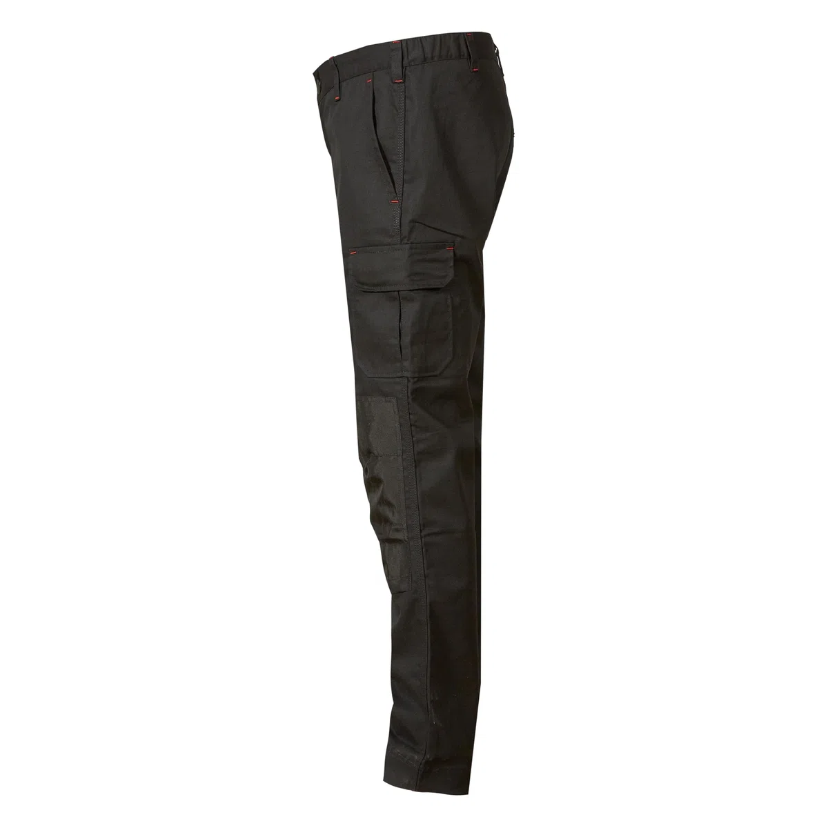 U-Power Pantalon de travail pour homme, pantalon cargo à taille élastique, avec poches genouillères, multi_poches, tissu confortable, vêtement extérieur résistant et durable (Black Carbon 54)