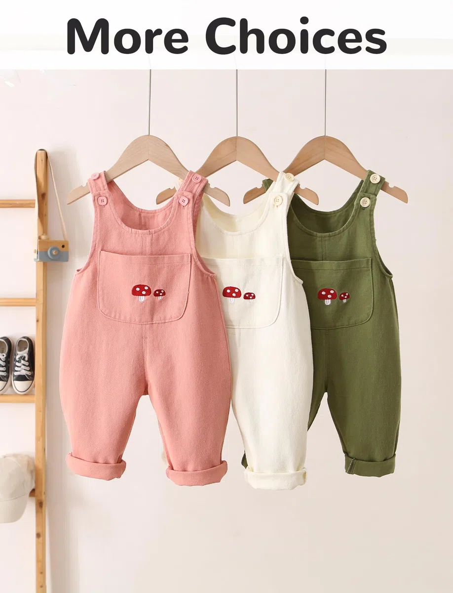 FEOYA Bébé Salopette Sans Manches Travail Fille Combinaison Pantalon Avec Bretelles Réglables Printemps Garçon Overalls Une Pièce Automne 6 Mois-5 Ans