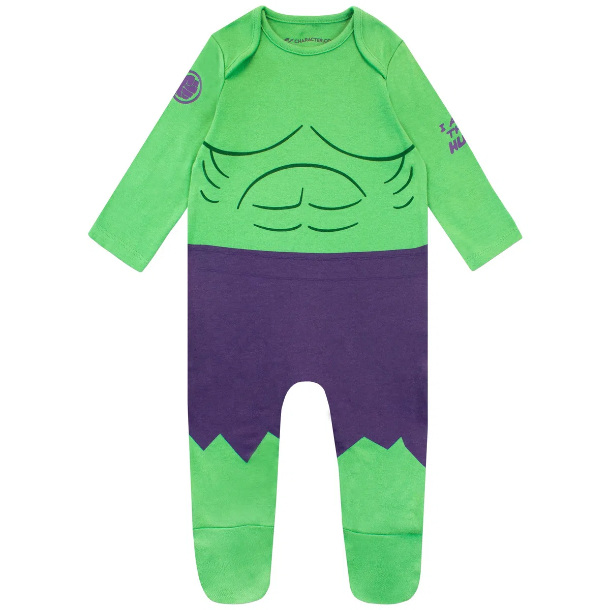 Marvel Bébé Barboteuse | Pyjamas bébé Hulk | Ensemble garçon | Vêtements pour bébé garçon | 0 Et 18 Mois
