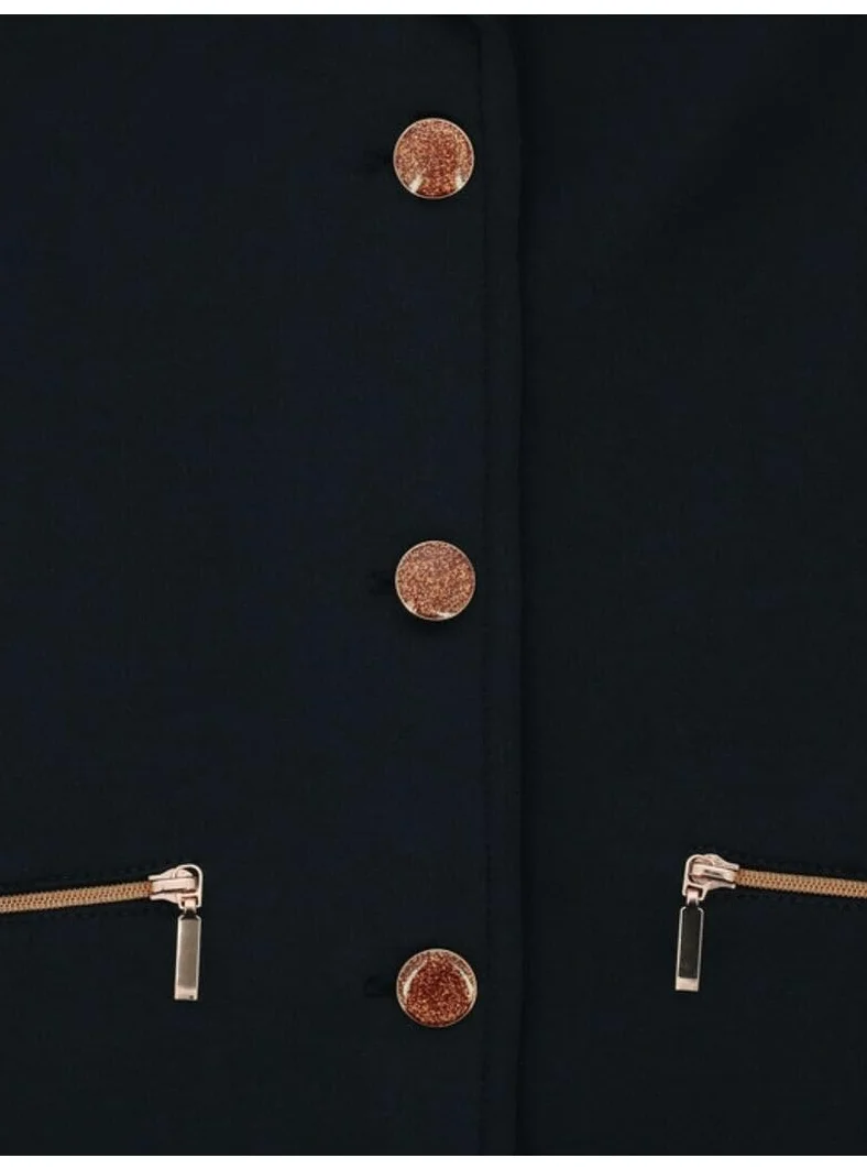 EQUITHEME Veste de Concours Athens- Femme - Couleurs - Marine, Taille Française - 40