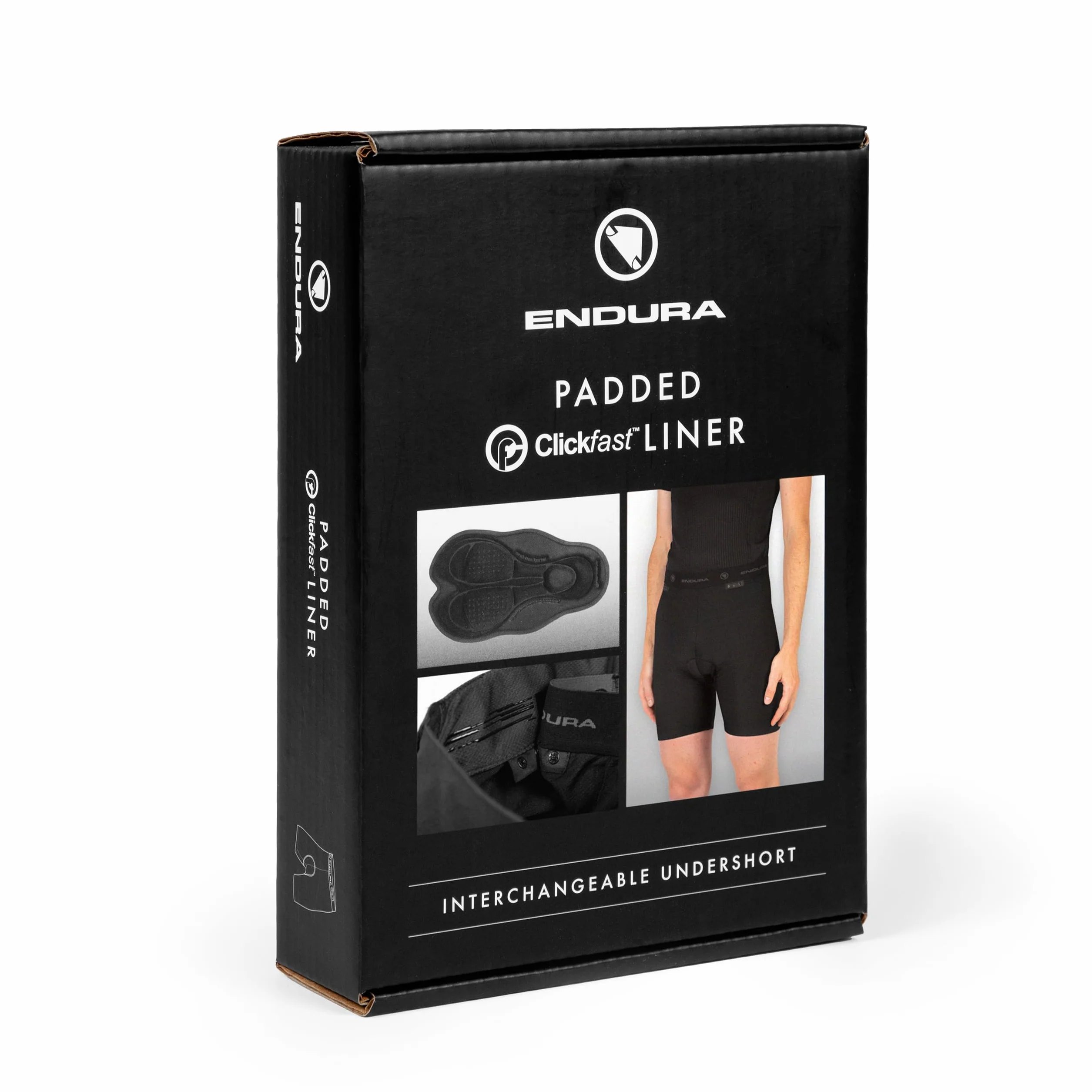 Endura Padded Clickfast Liner II Under Shorts for Cycling | Boxer Briefs | Interchangeable | Padded | Clickfast Technology Underwear