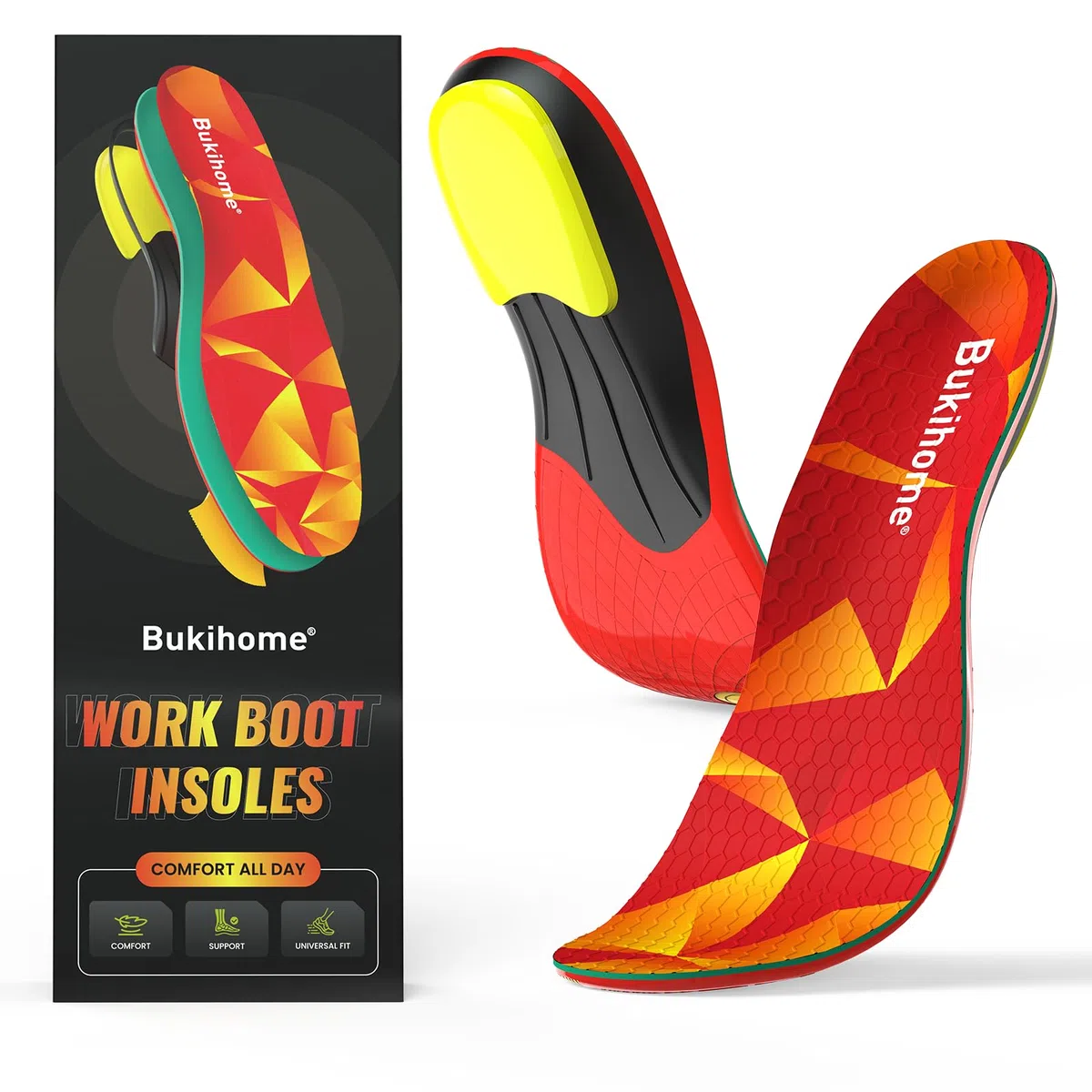 Semelles orthopédiques pour épine calcanéenne - Talonnette tendon d'Achille et soutien de la voûte plantaire - Semelles haute performance avec amorti talon, anti-fatigue -Homme 39-41|Femme 41-43