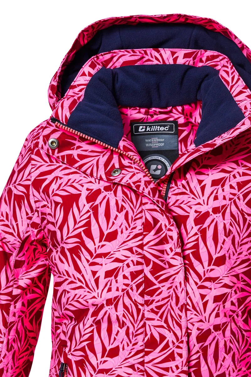 Killtec Kow 355 Grls Jckt Veste fonctionnelle/veste outdoor avec capuche et jupe pare-neige Fille