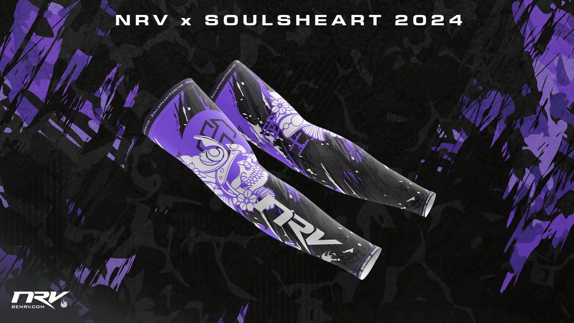 NRV Manchette de Compression Gaming - Edition SoulsHeart - Optimisez Votre Jeu avec Confort et Style - Conçu par des Joueurs Professionnels - Durable, Respirant et Sans Friction