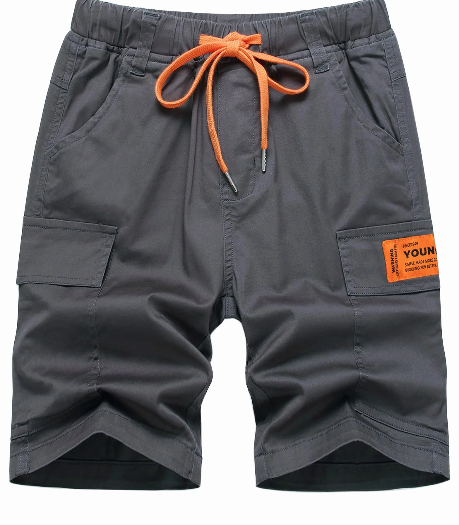 YoungSoul Short Cargo pour Garçon Bermudas Enfants avec Poches Contrastantes