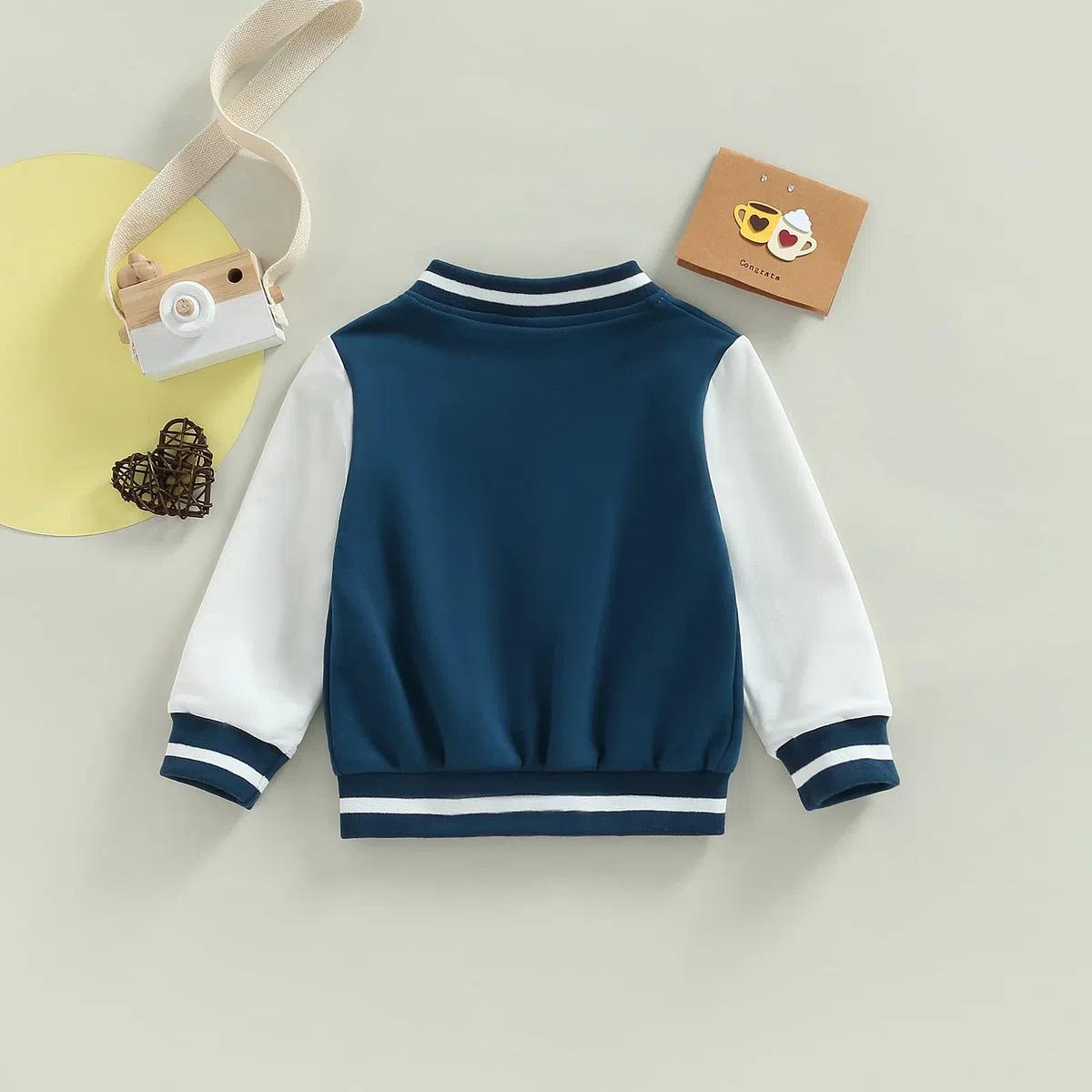 Veste de baseball à manches longues pour tout-petits garçons, manteaux décontractés pour petits garçons, vestes d'automne et d'hiver avec poche