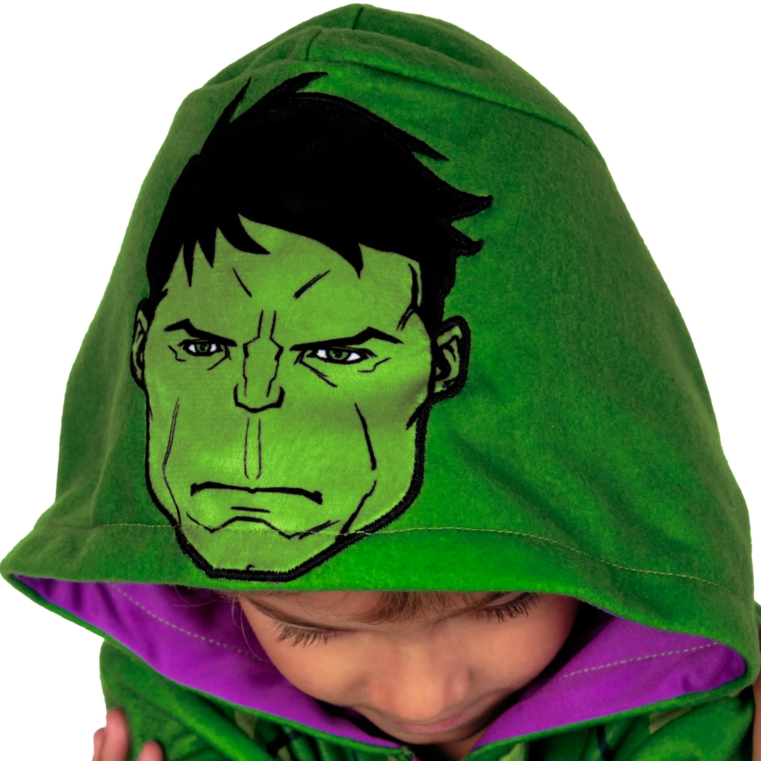 Marvel Hulk Surpyjama Garcon | Surpyjama Polaire Enfant | Grenouillere Enfant | Combinaison Enfant | 2 Et 12 Ans