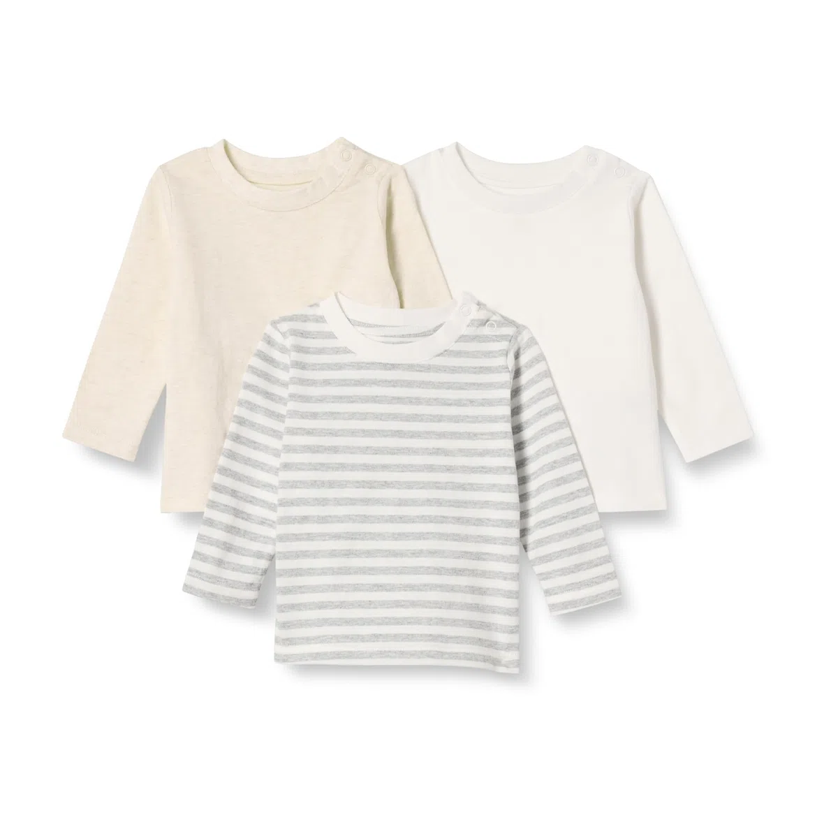 Amazon Essentials Mixte bébé T-Shirts Manches Longues 100% Coton Coupe Décontractée