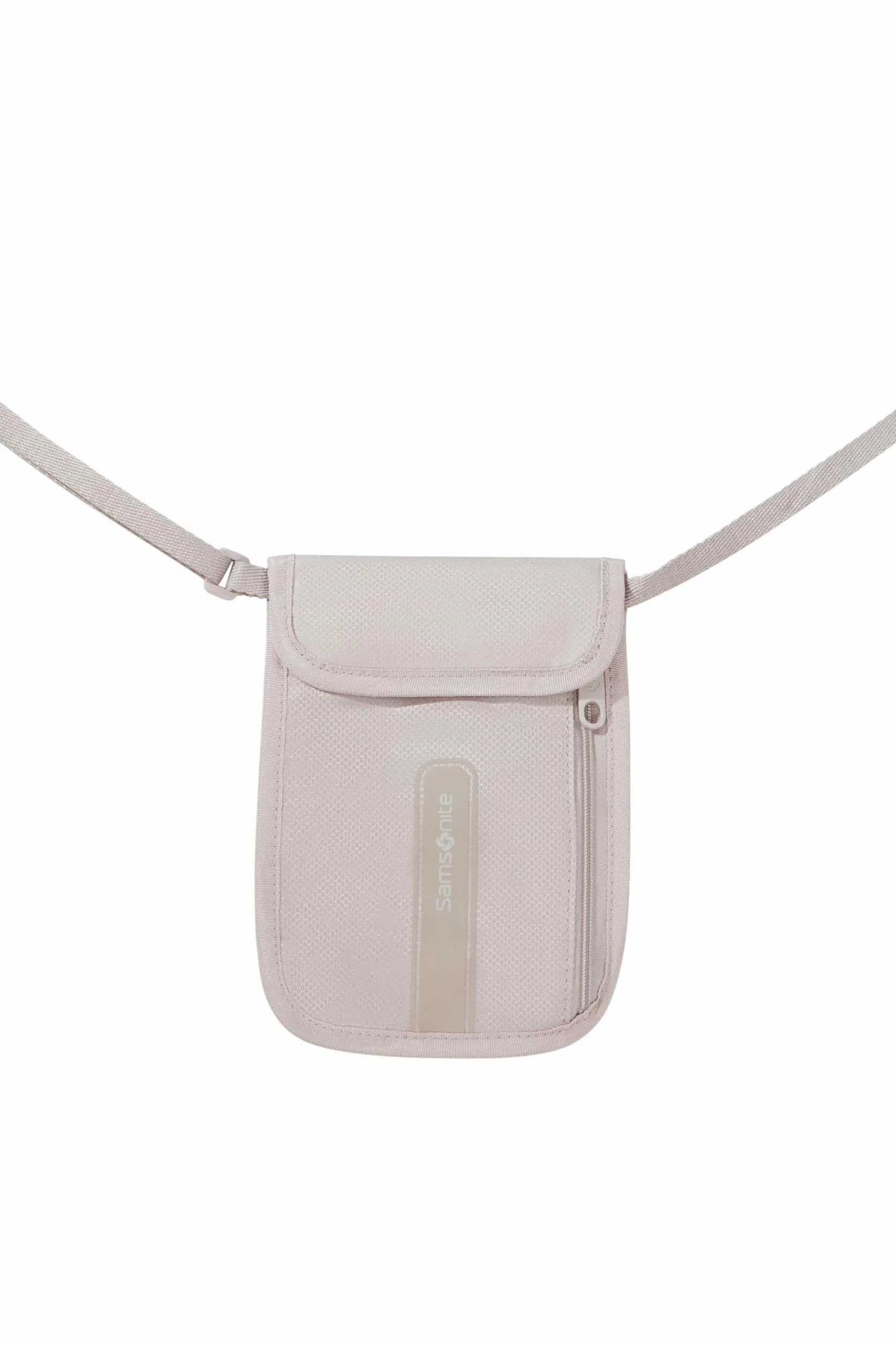 Samsonite TA Revolution – Pochette Tour de Poitrine RFID, sûre et compacte, Portable sous Les vêtements, Sac de Poitrine de Voyage pour Passeport, Cartes de crédit et Argent Liquide, Gris éclipse