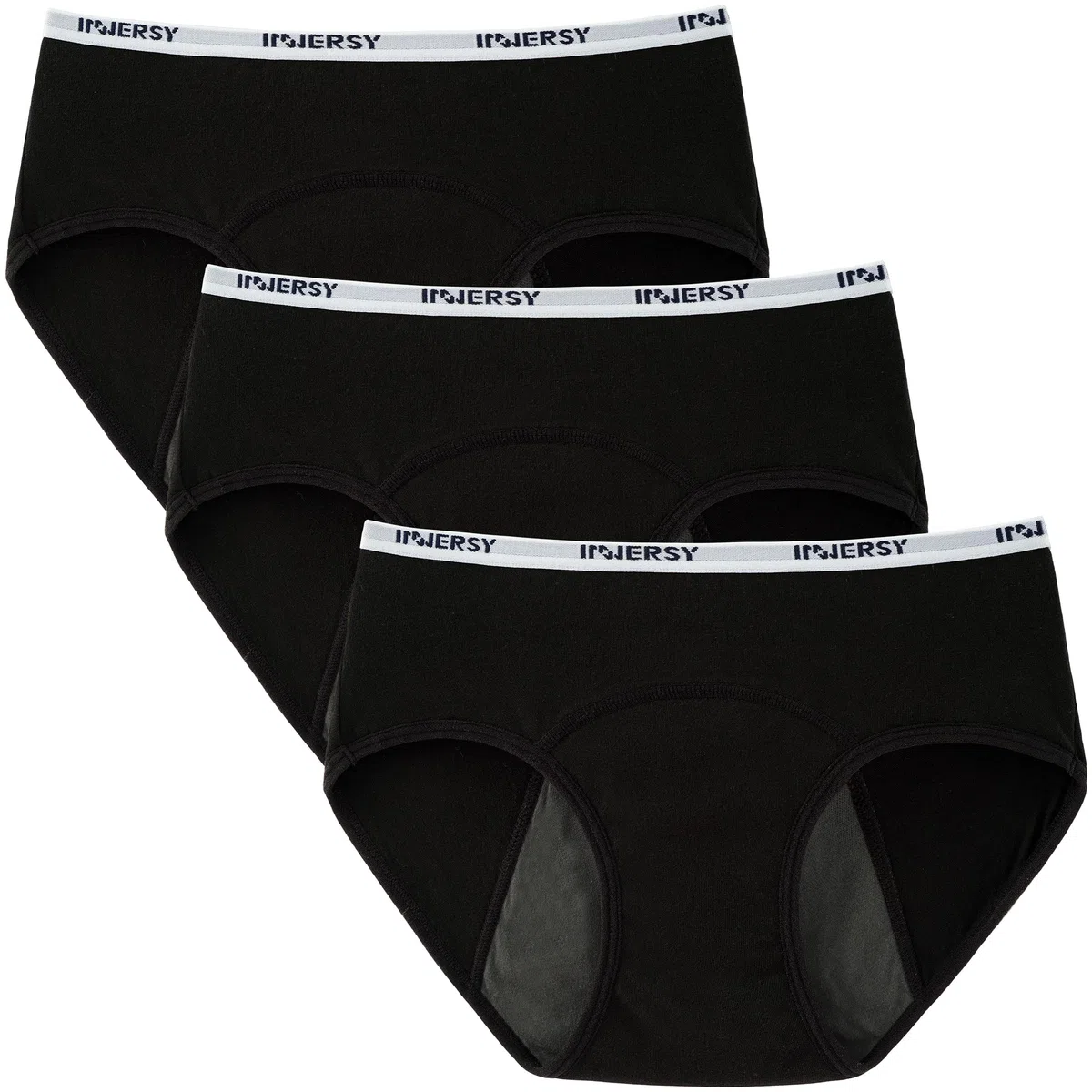 INNERSY Culotte Menstruelle Coton pour Fille Adolescente Slip Périodique Lavable Shorty de Règle 10-16 Ans Lot de 3