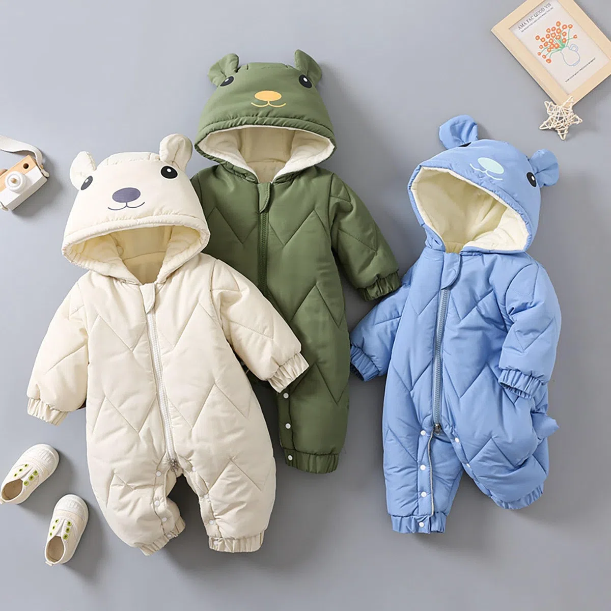 Generisch Manteau d'hiver 2025, combinaison chaude, pour garçon et bébé