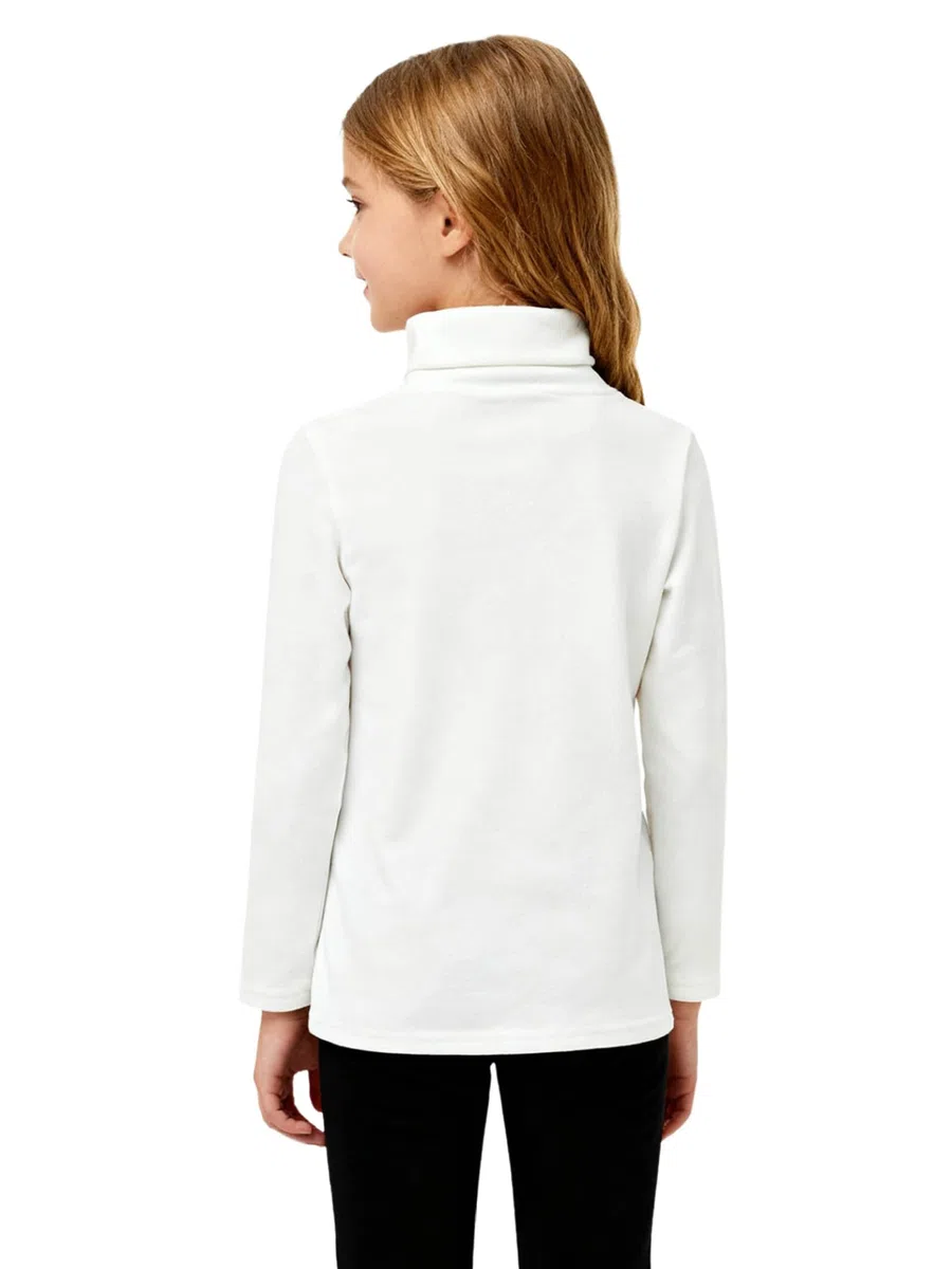 Jugaoge Haut Thermique Enfant Fille Col Roulé Manches Longues sous-vêtement Thermique Imprimé Vêtement Base Layer Hiver