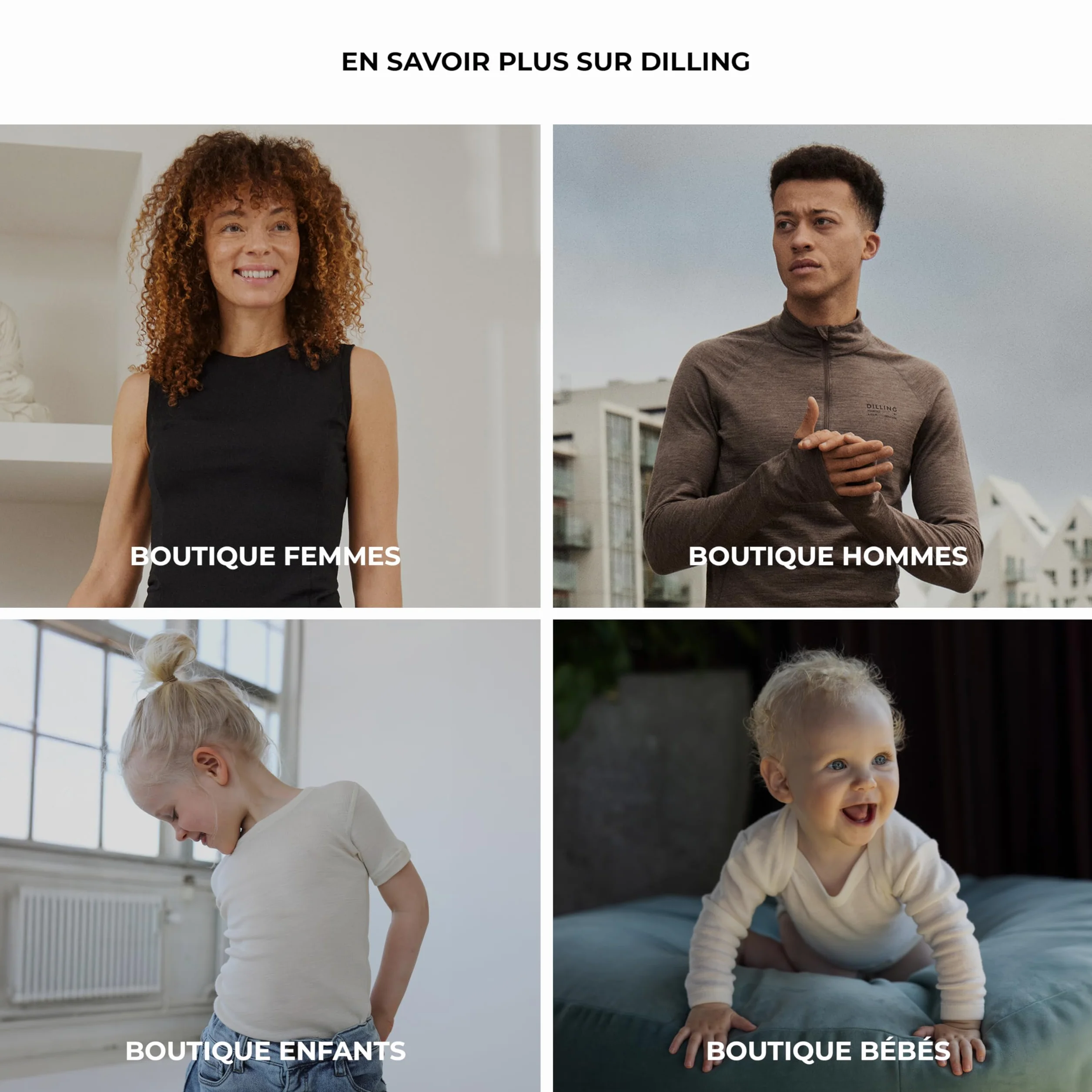 DILLING Legging pour bébé en Laine mérinos et Soie