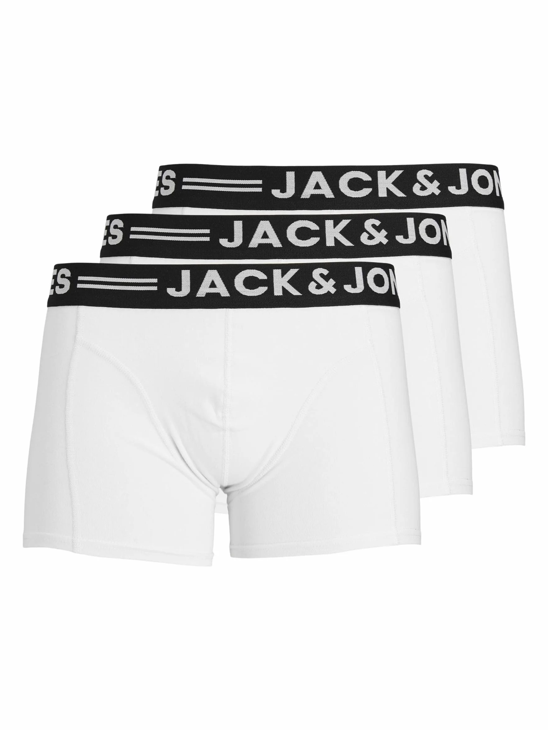 JACK & JONES Men's Sense Trunks 3-Pack Boxer Shorts (Pack of 3)