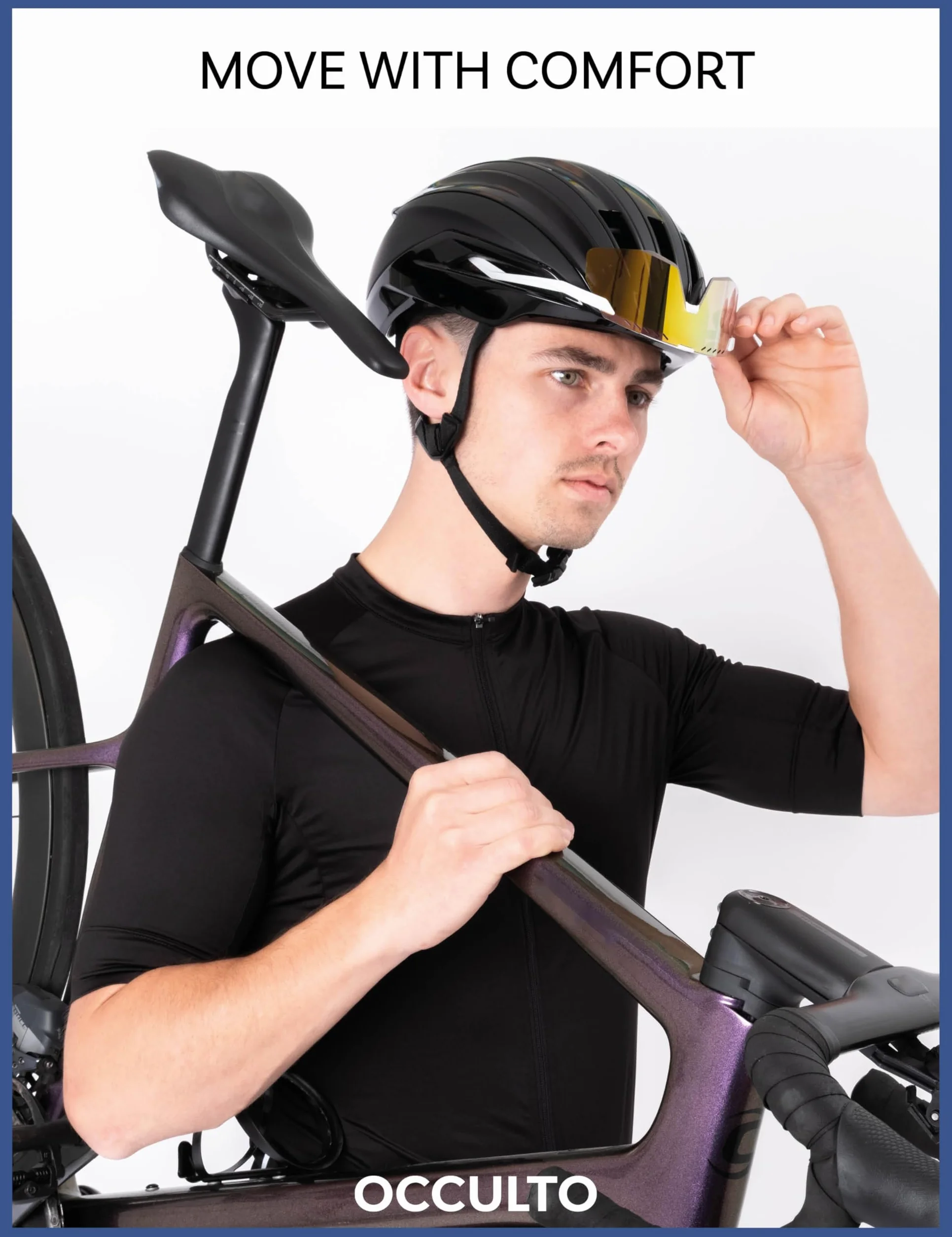 Occulto Maillot Cyclisme Homme (modèle: Milano), Maillot Velo Cycliste