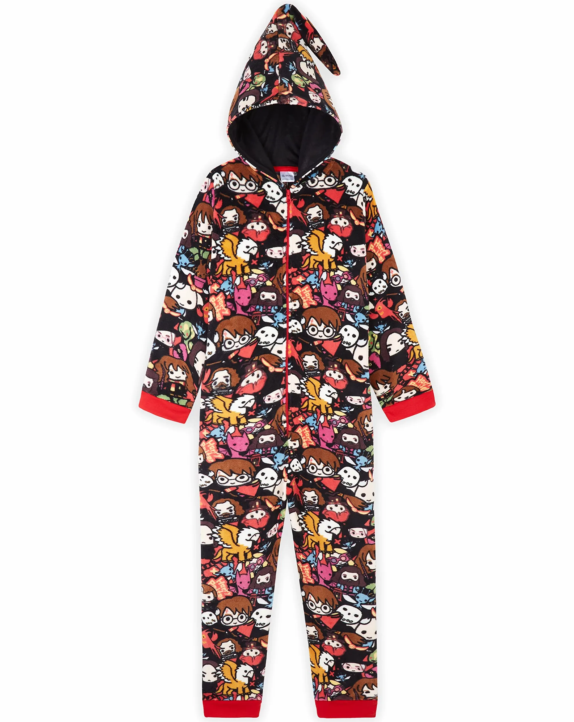 Harry Potter Combinaison Pyjama Enfant - Surpyjama Garcon ou Fille en Polaire - Onesie 7-14 Ans - Gryffondor