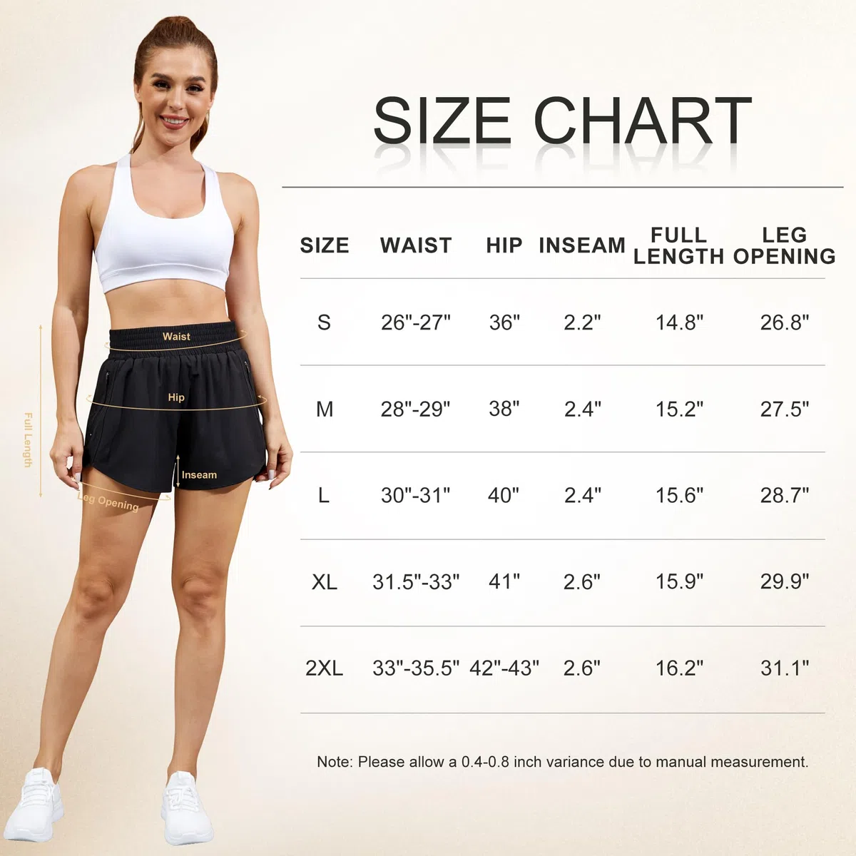 Lot de 3/5 shorts de sport pour femme - Short de sport court avec poche zippée - Pour l'été - Respirant - Séchage rapide - Pour la course, le fitness, le yoga