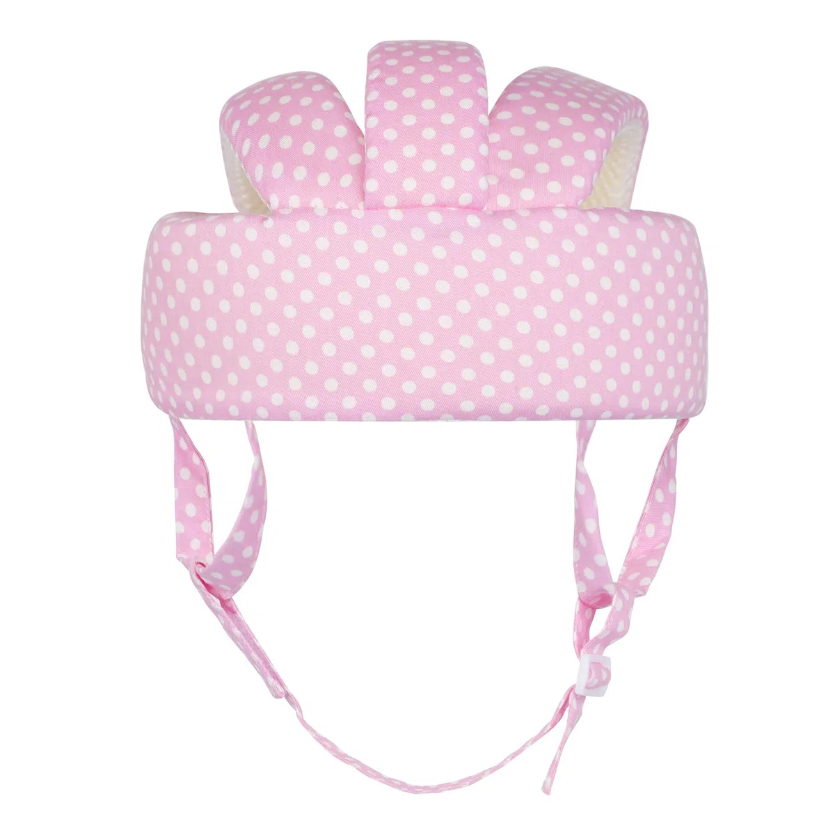 Casque de Sécurité Bébé Bonnet Protéger la Tête Casque de Protection Enfant Garçon Fille Chapeau de Sécurité en Coton Anti-chute Anti-collision Réglable Casquette Protection 0 à 5 Ans (Rose point)