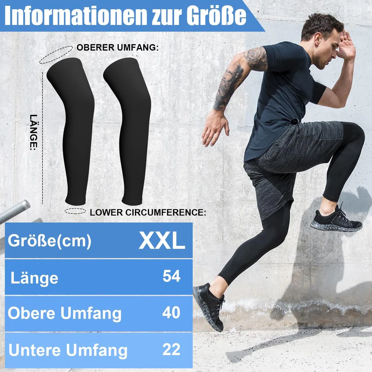 Lot de 3 paires de manchettes de compression - Protection solaire UV - Longues manchettes de compression pour cyclisme, course, basketball, hommes et femmes (noir, blanc, gris), Blanc, noir,