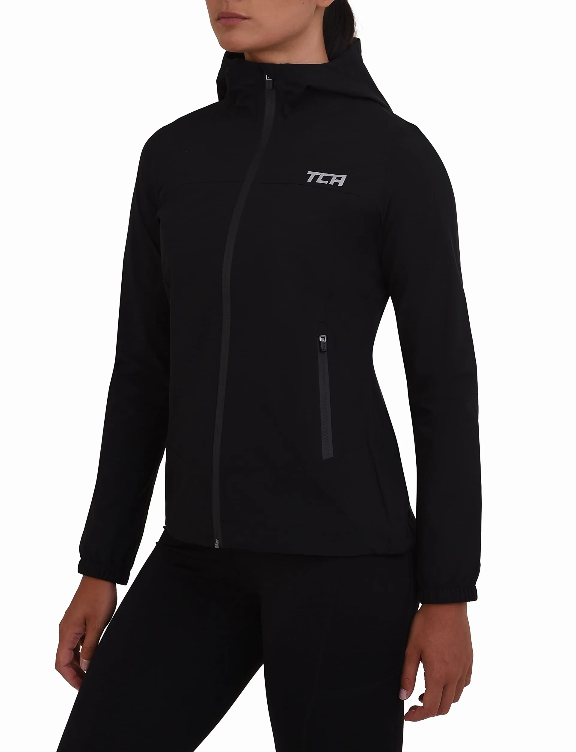TCA AirLite 2.0 Veste de Course Imperméable pour Femme avec Poches Zippées