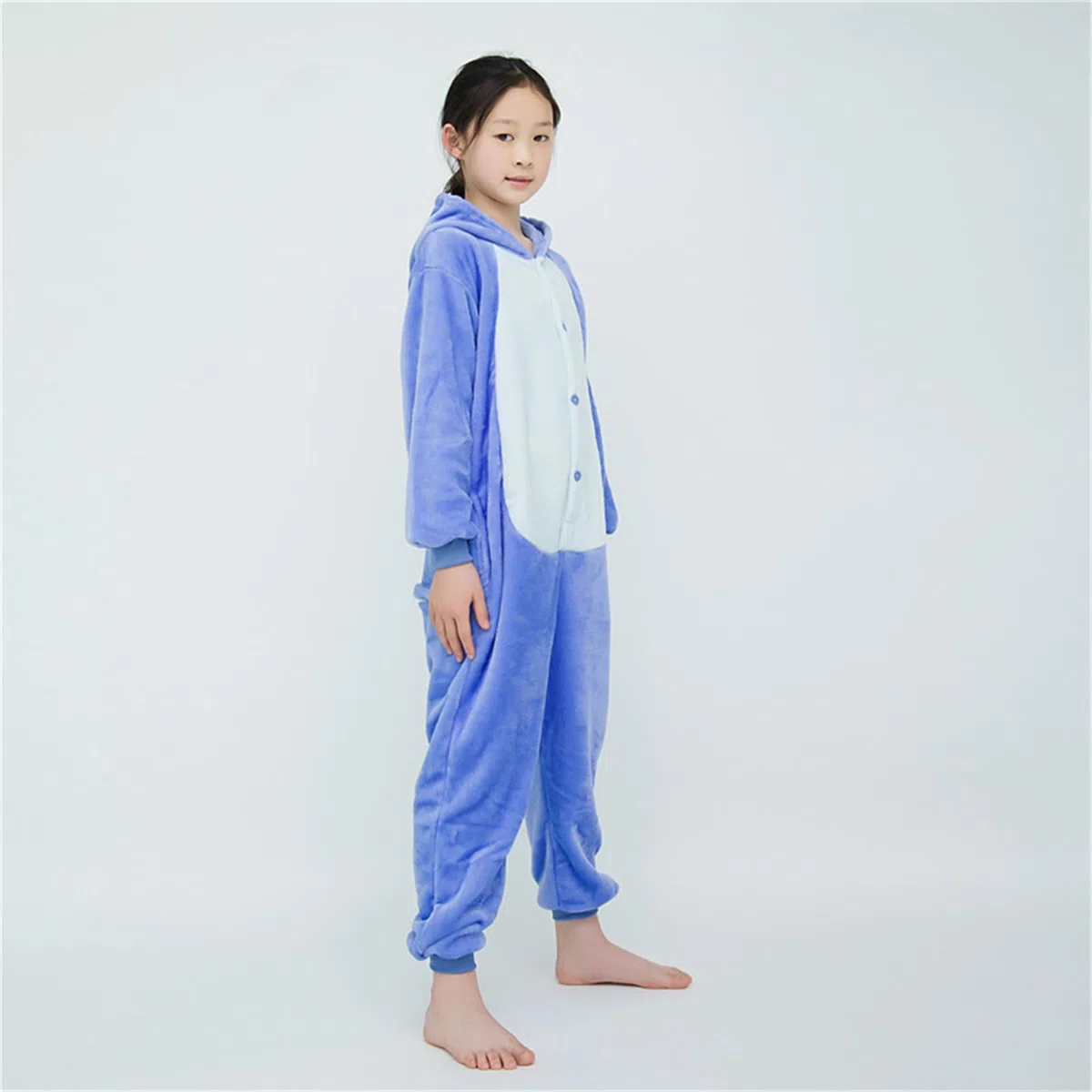 Enfant Ensemble de Pyjama Licorne Grenouillère Animaux Romper Pajamas Kigurumi Onesie Cosplay Animal Combinaison Costume Vêtement de Nuit en Flanelles Soirée Noël Déguisement Fille Garçon