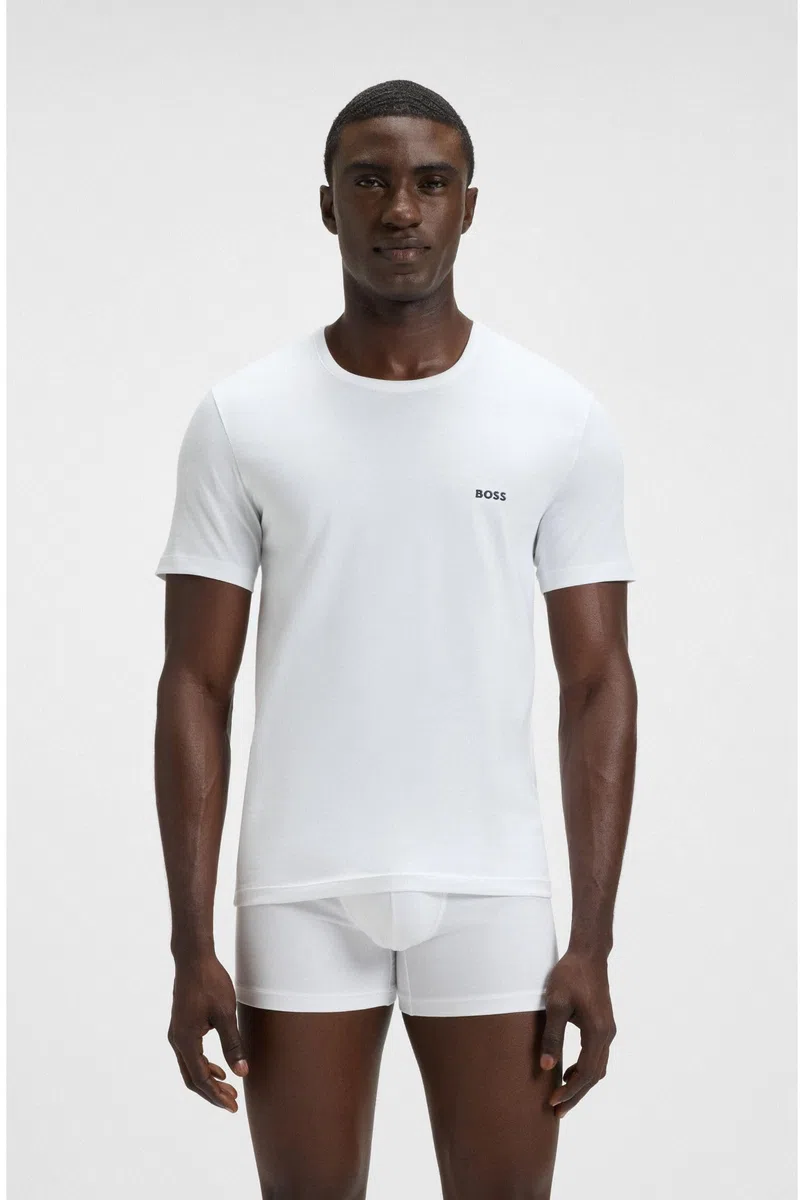 Boss 3-Pack Crew Neck Cotton Jersey T-Shirts T-Shirt Homme (Lot de 3)