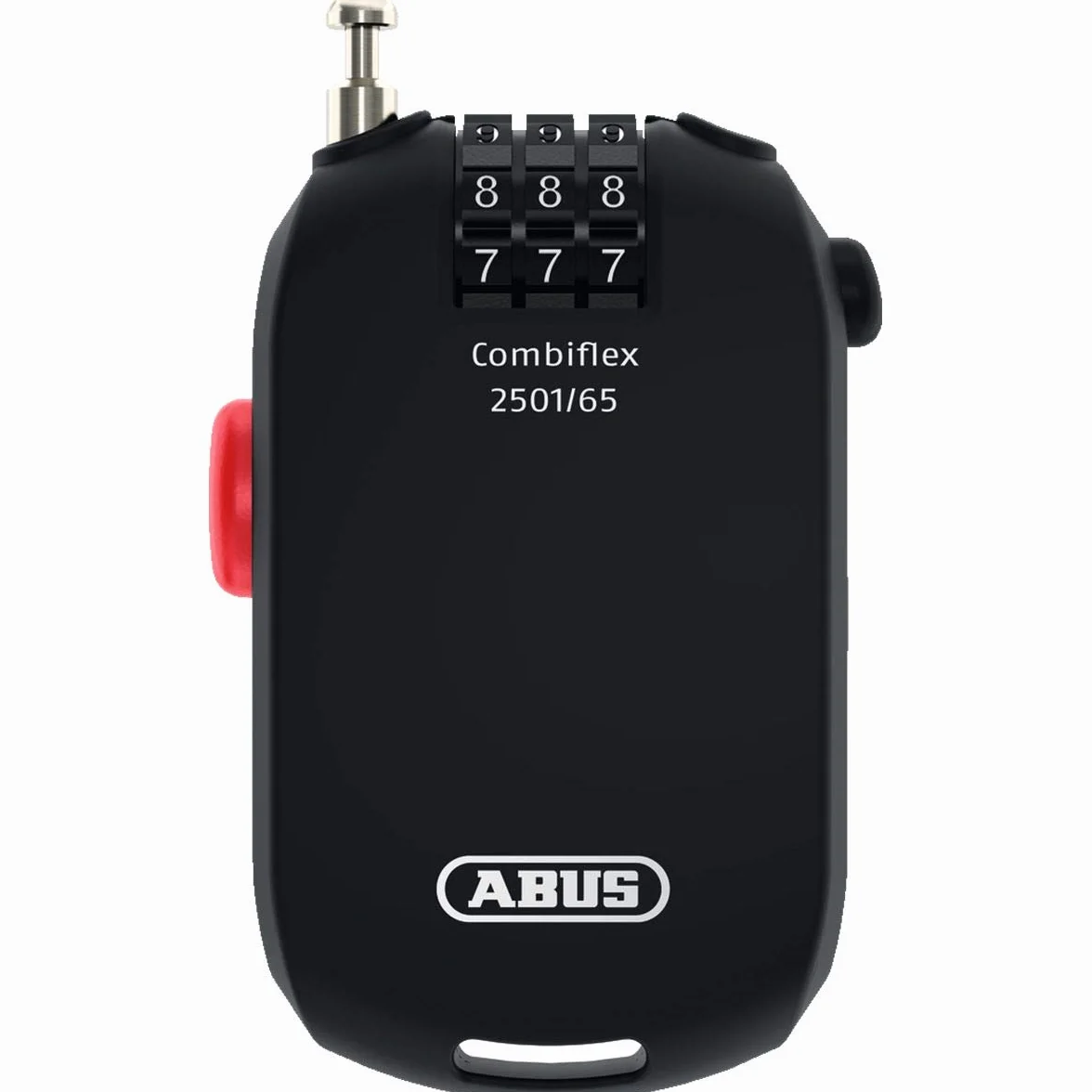 ABUS Antivol spécial Combiflex 2501/65 - Convient comme antivol pour les bagages, les skis, les casques - avec code chiffré - Noir