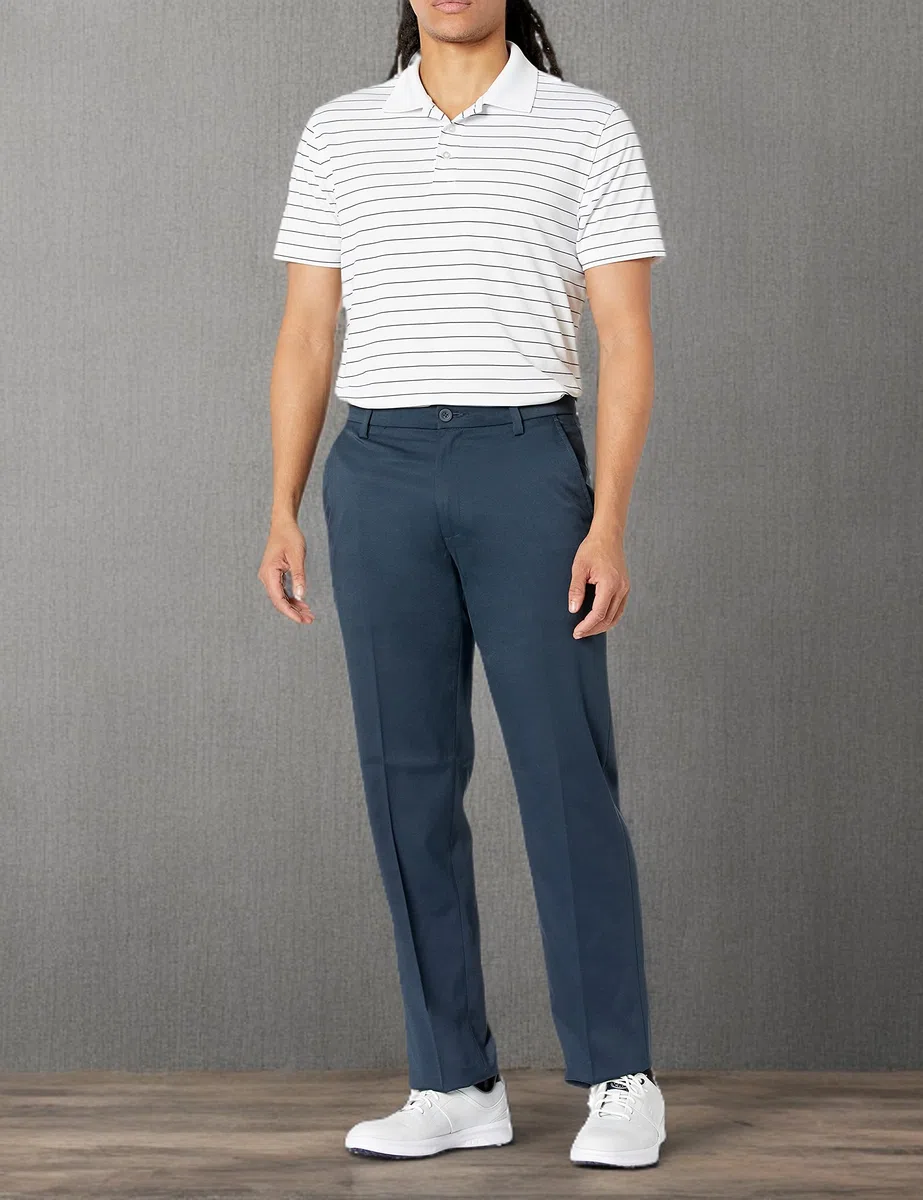 Amazon Essentials Pantalon de Golf Gardant son Extensibilité Toute la Journée, Coupe Droite Homme